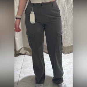 Stradivarius Gray Cargo Pants